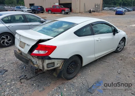 2012 Honda Civic Lx z USA, uszkodzony, nr VIN 2HGFG3B52CH525210